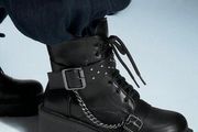 Amazing Ankle Boots with Metal Chains &amp; Studs