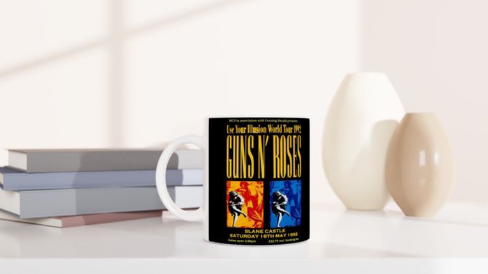 Guns n Roses Slane Castle 1992 Ceramic 11oz mug