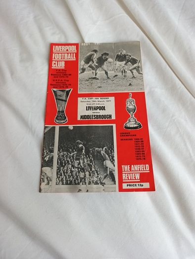Liverpool - 10 programmes 1968 to 1977