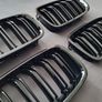 BMW 5 Series V.1. / V.2.  F10 F11 M Style Kidney Grilles Brand New Image 6