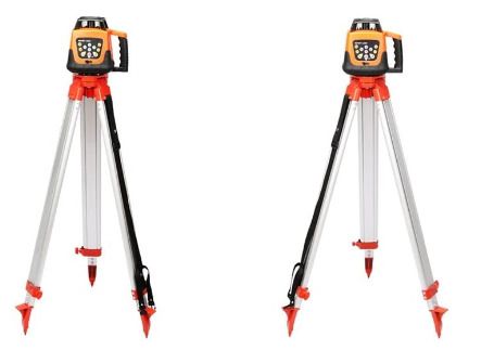 Self-Leveling 500m Vertical Horizontal Scanning Measurement Construction Tool Tripod and Staff Kit, fit for Auto Levels Rotary Laser Level