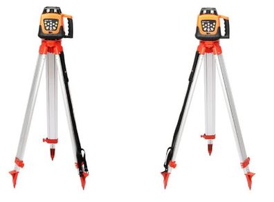 Self-Leveling 500m Vertical Horizontal Scanning Measurement Construction Tool Tripod and Staff Kit, fit for Auto Levels Rotary Laser Level