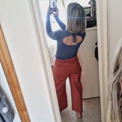 H&M Open Back Blue Jumper