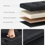 NEW SALE | Storage Ottoman, Foldable Velvet Storage Bench, Footstool, 2 Extra Storage Boxes, 38 x 76 x 38 cm, 300 kg Load Capacity, for Hallway, Living Room, Bedroom Image 3