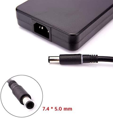 240W 19.5V 12.3A (7.4, 5.0mm) Laptop Adapter Power Supply for PA-9E DELL Alienware M17x R4 M18x X51 Precision M6400 M6500 M6600 M6800 FWCRC Y044M Y047M GA240PE1-00 0J938H J211H U896K (Used)