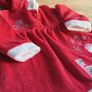 Very Cute Embroidered Baby Christmas Dress Age 0 to 3 Mths Image 2