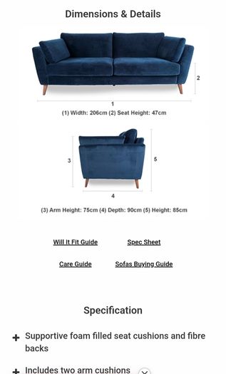 Stylish 3 Seater Sofa