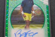 Frances Tiafoe Green Geometric Autograph Refractor 30/99 2026 Topps Chrome Tennis