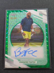Frances Tiafoe Green Geometric Autograph Refractor 30/99 2026 Topps Chrome Tennis
