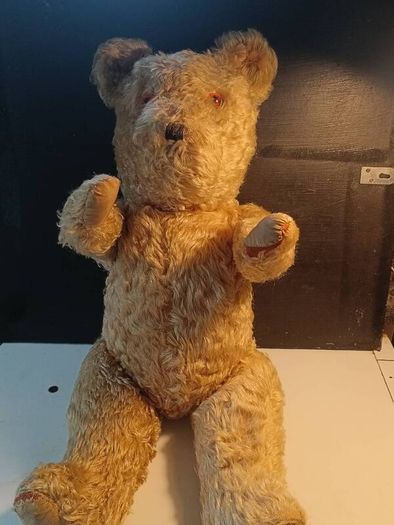 25" 1930's Fully Articulated Mohair Teddy Bear
