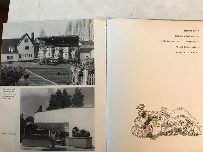Vintage 'The Art of Henry Moore' Hardcover 1960
