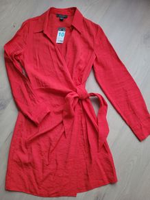 Ladies Primark red Dress. Size 10 /Eur 38. New
