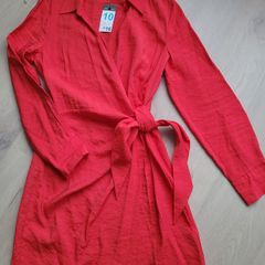Ladies Primark red Dress. Size 10 /Eur 38. New