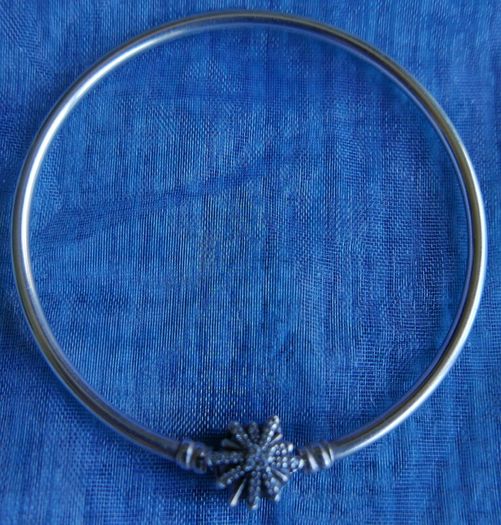 Genuine Pandora Sterling Silver 925  Limited Edition Firework Snowflake Christmas Bangle 10,8g