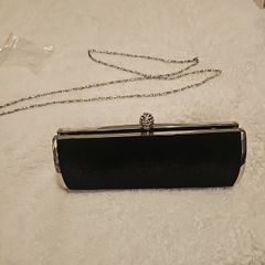 velvet & diamante clutch
