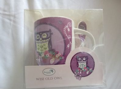 Wise old owl mug set NEW