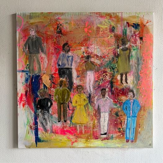 Original Abstract Painting Dublin Figurative Art Production Company Film TV