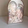 Italian 999 Silver Holy Family Plaque Image 2