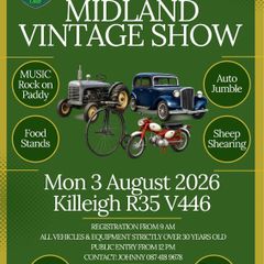 Midland Vintage Show - Mon 3rd Aug