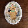 Vintage Teddy bear tapestry Oval wall hanging nursery cottagecore Image 3