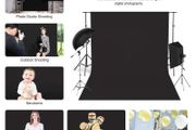 Photo studio Background Black 5x10 (160cm x 300cm)