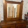 Mahogany mirror unit and two bedside lockers Image 2