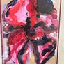 Large Contemporary Framed Abstract Floral Painting Statement Wall Art Image 2