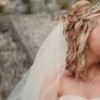 Beautiful duchess stain hand embroidered wedding dress Image 10