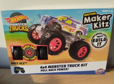 Hot Wheels Monster Trucks  Motor Maker Kitz 4x4 Monster Truck Kit