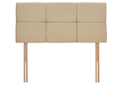 Single linen-look headboard