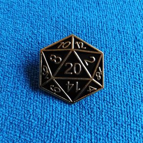 Dungeons And Dragons 20 Sided Dice Board Game Enamel Pin Badge Stranger Things Brooch D&D Jewellery Gifts and Accessories