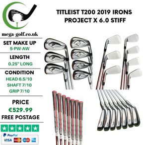 Titleist T200 2019 Irons / 5-Pw-Aw / Project X 6.0 Stiff