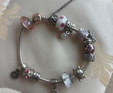 Pandora Silver Womens Bracelet with 13 charms