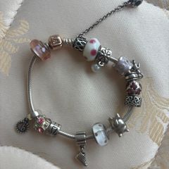 Pandora Silver Womens Bracelet with 13 charms