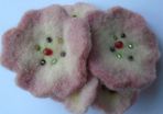 Felted brooch, handmade, jewellery. brooch