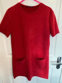 Soft red dress- Zara