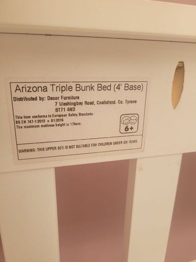 Arizona Triple Bunk Bed