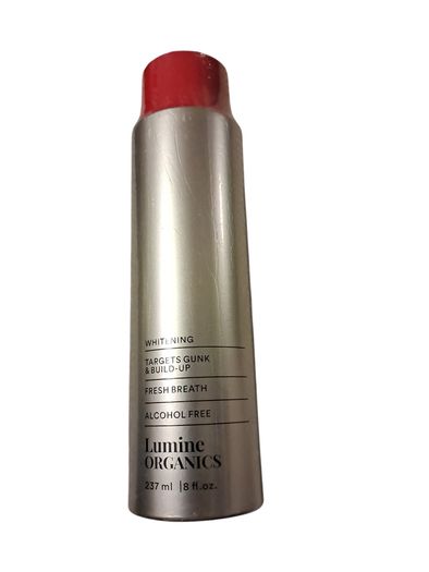 Lumine Organics hydrogen peroxide whitening Mouthwash
