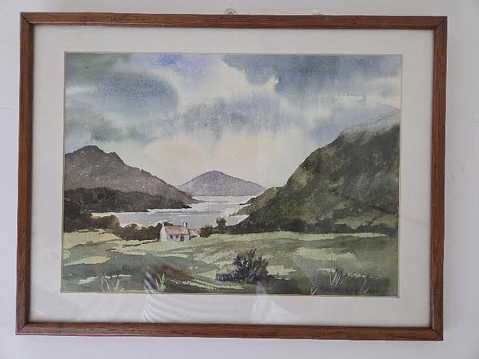 Original Water Colour Painting Signed Tom Nisbet RHA