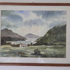 Original Water Colour Painting Signed Tom Nisbet RHA