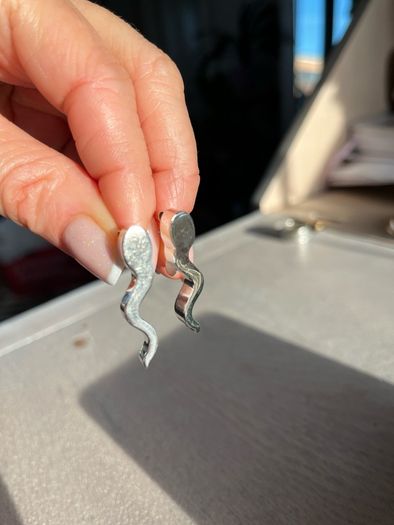 Silver earings