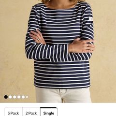 Joules harbour boat neck Breton top size 20 worn once!
