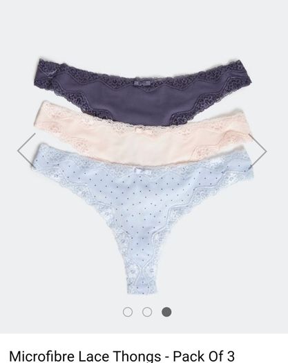 3 pack of thongs brand new with tags