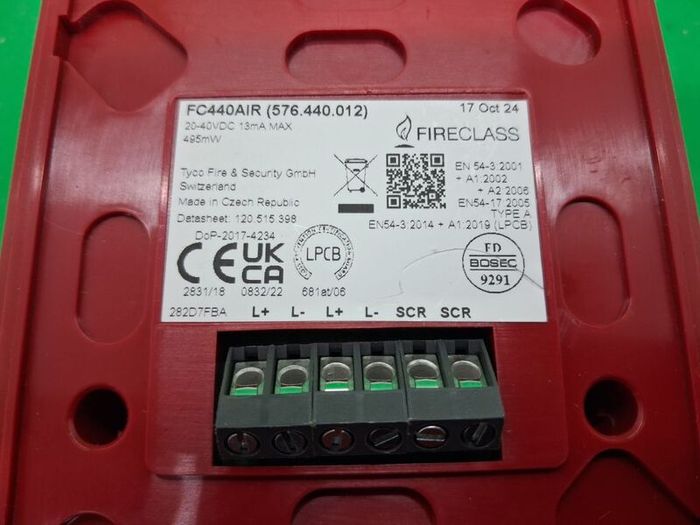 Postage - FireClass FC440AIR Wall Sounder with Visual Alarm Device