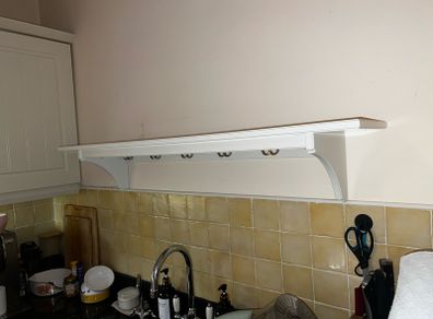 IKEA Kitchen Shelf with Hooks