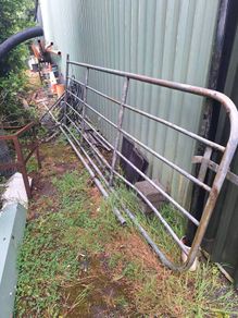 12 ft heavy-duty galvanized gate