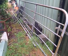 12 ft heavy-duty galvanized gate