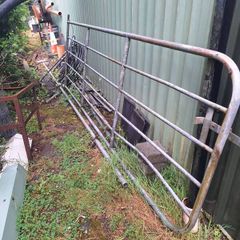 12 ft heavy-duty galvanized gate