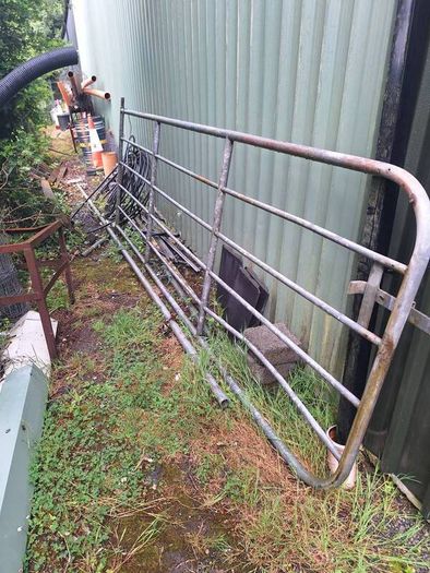 12 ft heavy-duty galvanized gate