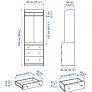 IKEA Hauga Wardrobe Cabinet Image 2